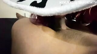 My beautiful step-sister performs cowgirl for my cock in an exclusive scene