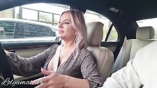 The stepmom helped the boy with his first experience