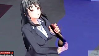 Uncensored Japanese Hentai anime with ASMR ear licking, earphones are highly recommended
