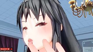 Uncensored Japanese Hentai anime with ASMR ear licking, earphones are highly recommended
