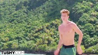 Bodacious redhead Scarlett is addicted to wild anal sex