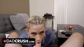 Blonde step daughter Khloe Kapri gets fucked by her step dad in POV style