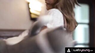 A hot blonde roommate joins a playful fight with Gabbie and Eliza using pillows