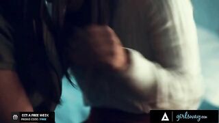 Kendra Spade and Alina Lopez in passionate scissoring action