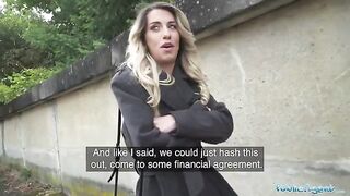 Hot French teacher seduces a guy for cash in this steamy Public Agent scene