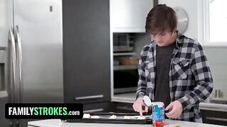 Macy Meadows gets fucked by her step mom and dad