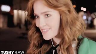 Classy redhead bombshell Jia Lissa gets her asshole gapped