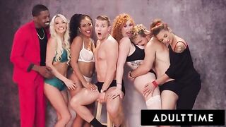 Sexy girls arranged an orgy for Santa Claus with stunning Lauren Phillips