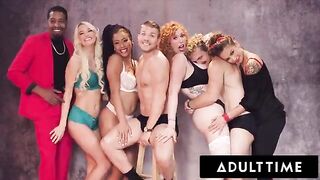 Sexy girls arranged an orgy for Santa Claus with stunning Lauren Phillips