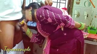 Hot and sexy maid served her master in the kitchen and more