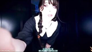 Xavier stuffed the pussy of cosplay Wednesday Addams with his huge cock