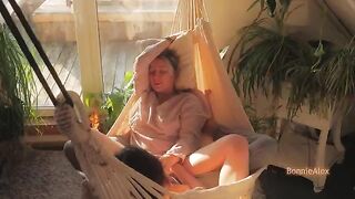 A couple enjoys mutual masturbation and sensual sex on a sunny day