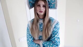 A hot beauty got a mess from an address mix-up, but she liked it