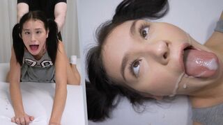 College teen Matty Mila Perez gets fucked hard by her ruthless landlord in a rough session