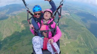 Paragliding with a sexy stranger in 2200 m above sea