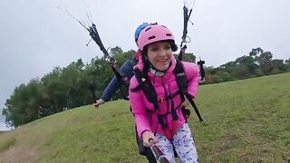 Paragliding with a sexy stranger in 2200 m above sea