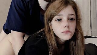 A cute girl has slow sex with her roommate in this exclusive video