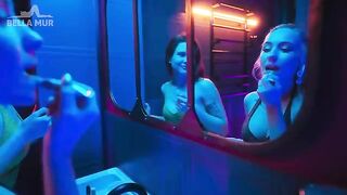 Girl was fucked in the toilet of the night club by a stranger