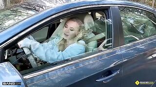 The mechanic got lucky with a busty blonde babe Bailey Brooke