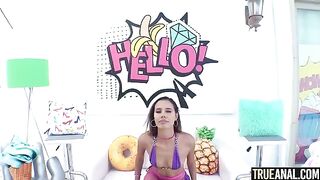 Kylie Le Beau gets her asshole gapped in an intense anal session on TrueAnal