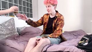 A classmate agreed to help with homework at her home, things heated up