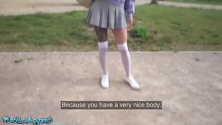 Aorno and friends are doing a casting for money with a slutty Italian girl