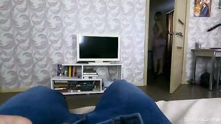 The stepson came to his hot stepmom, craving a intense release