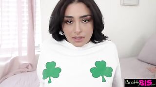 Vanessa Moon asks stepbro to lick her pussy for luck