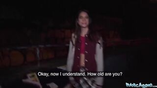 A hot French model agreed to get fucked outdoors for a substantial sum of money