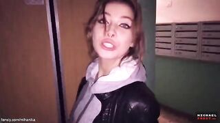 A guy made cum on panties while walking in the park, just like in the wild MihaNika69 outdoor POV scenes where real public encounters turn raw and unscripted