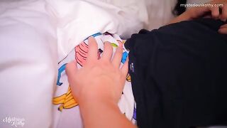 Pervert Stepfather seduced his stepdaughter to fuck in the middle of the night
