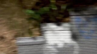 A lady meets a stranger in the park and gets fucked
