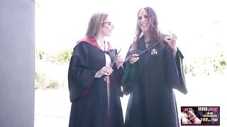Hot MILF threesome action in the Wizarding World