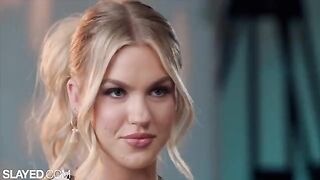 Two blondes, Blake and Jazlyn, have a hot lesbian sex