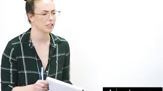 Two extra-hot teens have a foursome with besties during focus group study