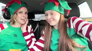 Girlfriends Serenity Cox and Nadia Foxx share a steamy, public moment