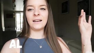 Private bathroom quickie with a stunning French beauty