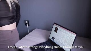 A cute girl gave her pussy to the teacher for licking and fucking