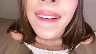 The sexy brunette Julie Oliver makes dirty talk to make you cum