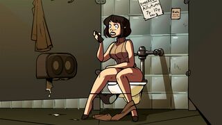 The barista grows big and fucks her customer in the dick