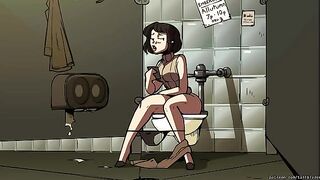 The barista grows big and fucks her customer in the dick