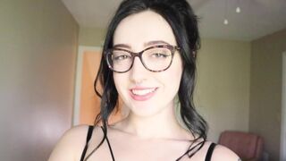 The girl is reading hysterical literature and she’s trying not to cum