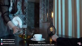 The Lord of the House spanks and fucks his careless maid, MollyRedWolf