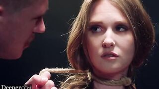 Ashley Lane explores her anal kinks & intense bondages with Deeper