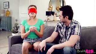 Pervert stepbrother spies on Stepsis changing, then she tricks him into giving her his cock