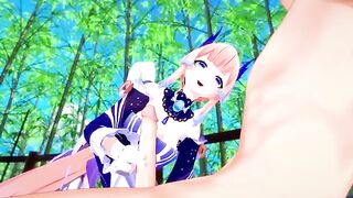 Kokomi gets her pussy filled with cock in this hot Genshin Impact hentai