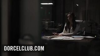 Extra-hot secretary Emily Willis getting banged by her boss in an office scene