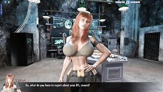 Black Widow fucked by a muscular man in a post-apocalyptic game