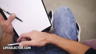 Sporty chick Veronica Leal from Colombia gets fucked by casting agent in HD