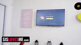 Stepbrother consoles his ex-girlfriend Harlow West after a break-up